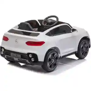 Mercedes GLC Coupe - Licencirani džip na akumulator - Meke gume + kožno sedište - Beli - Slika 11