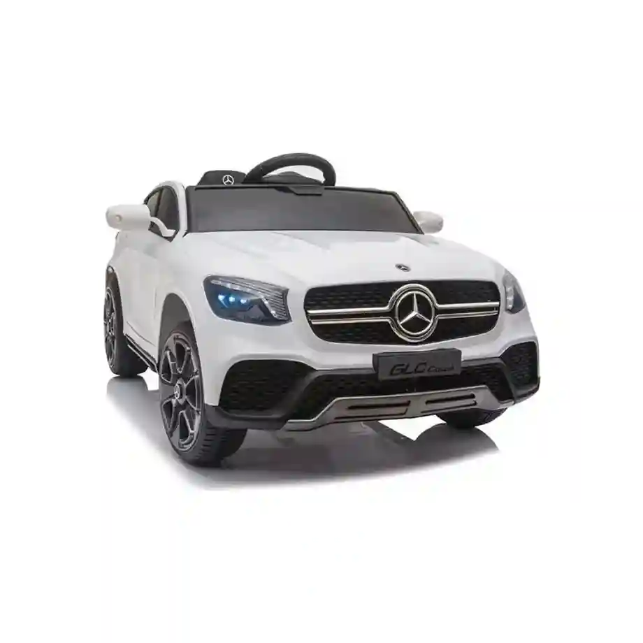 Mercedes GLC Coupe - Licencirani džip na akumulator - Meke gume + kožno sedište - Beli