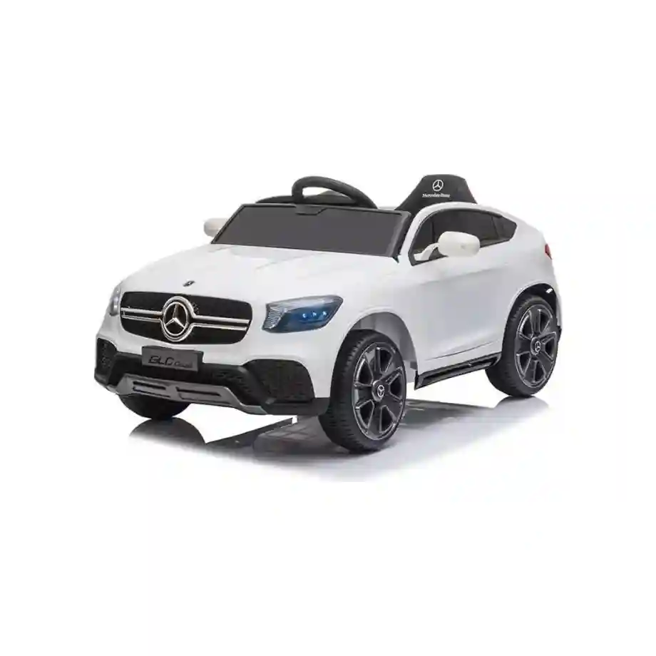 Mercedes GLC Coupe - Licencirani džip na akumulator - Meke gume + kožno sedište - Beli