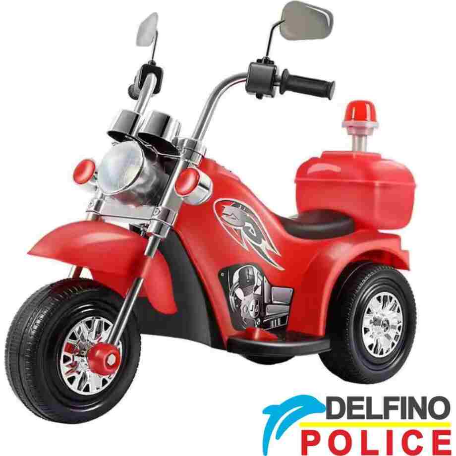 motor na akumulator delfino police crveni za decu uzrast do 4 godine