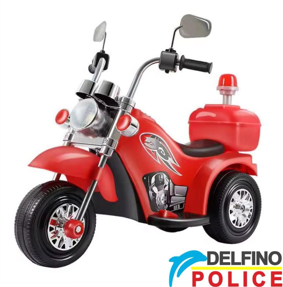 motor na akumulator delfino police crveni za decu uzrast do 4 godine