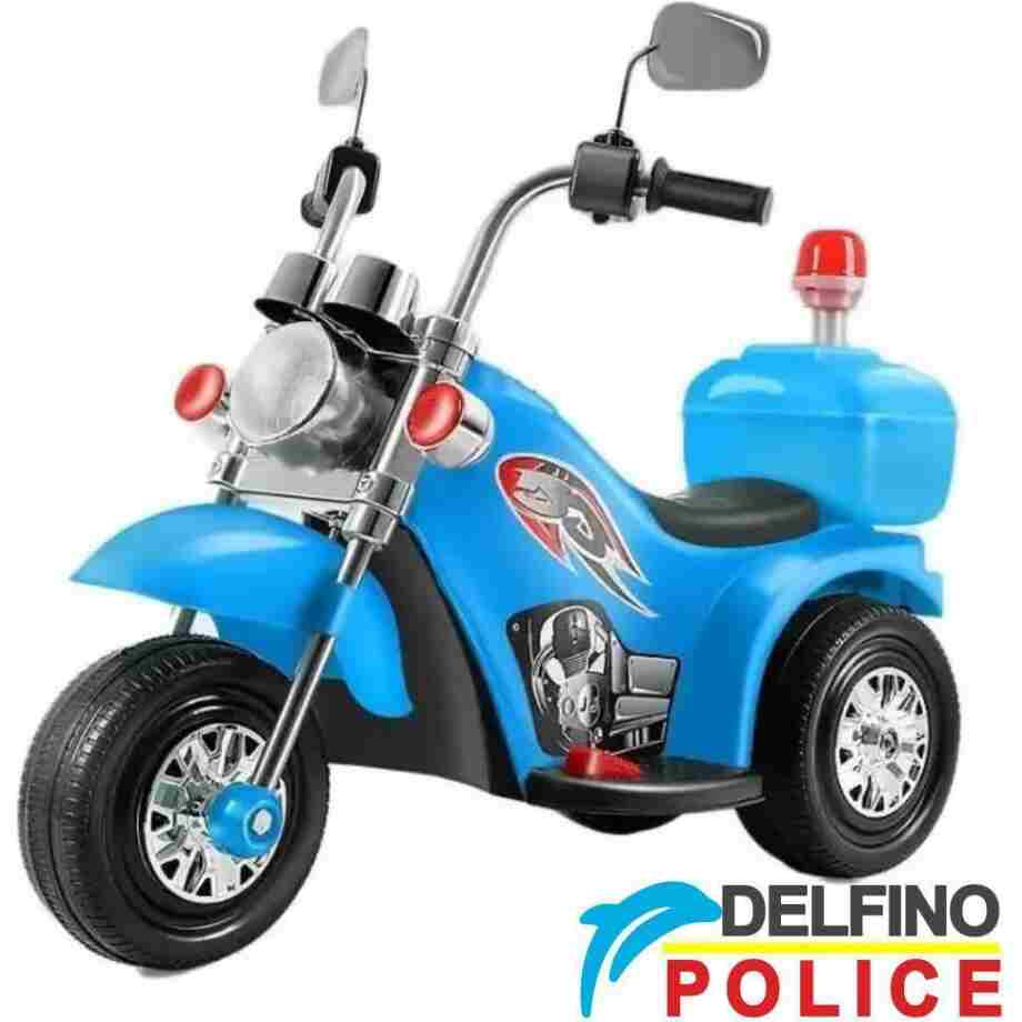 motor na akumulator Delfino Police Plavi za decu