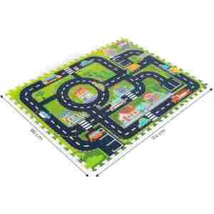PODLOGA ZA IGRU PUZZLE CITY ECOTOYS podloga za igru Puzzle City brenda EcoToys u raznim bojama bliži prikaz