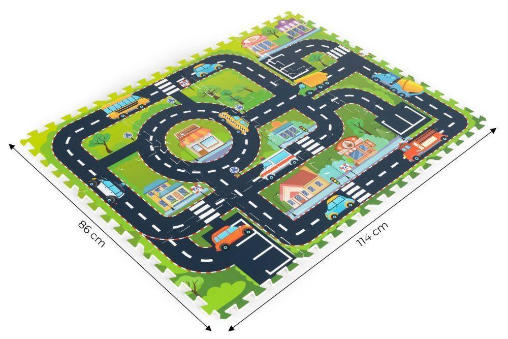 PODLOGA ZA IGRU PUZZLE CITY ECOTOYS podloga za igru Puzzle City brenda EcoToys u raznim bojama bliži prikaz