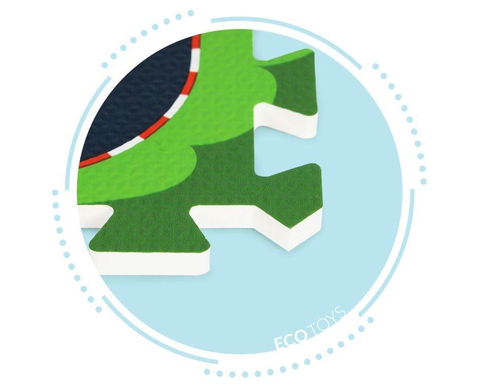 PODLOGA ZA IGRU PUZZLE CITY ECOTOYS podloga za igru Puzzle City brenda EcoToys u raznim bojama pogled sa strane