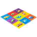PODLOGA ZA IGRU PUZZLE VEHICLES 9 ELEMENATA 86x86CM IPLAY podloga za igru puzzle vehicles 9 elemenata meka pena