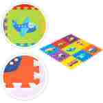 PODLOGA ZA IGRU PUZZLE VEHICLES 9 ELEMENATA 86x86CM IPLAY podloga za igru puzzle vehicles 9 elemenata meka pena zadnja strana
