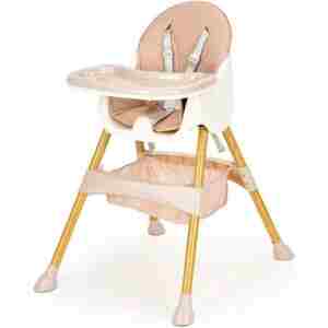 stolica za hranjenje 2u1 ecotoys pink za decu detalj