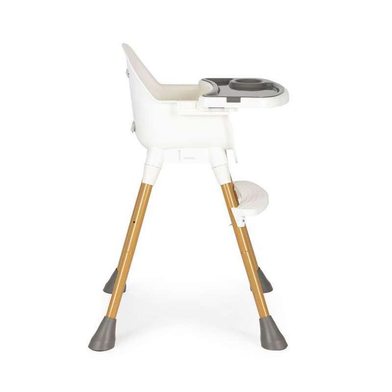 stolica za hranjenje baby white moderna i funkcionalna pogled sa strane