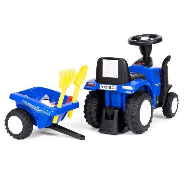 traktor sa prikolicom blue ecotoys za decu zadnja strana