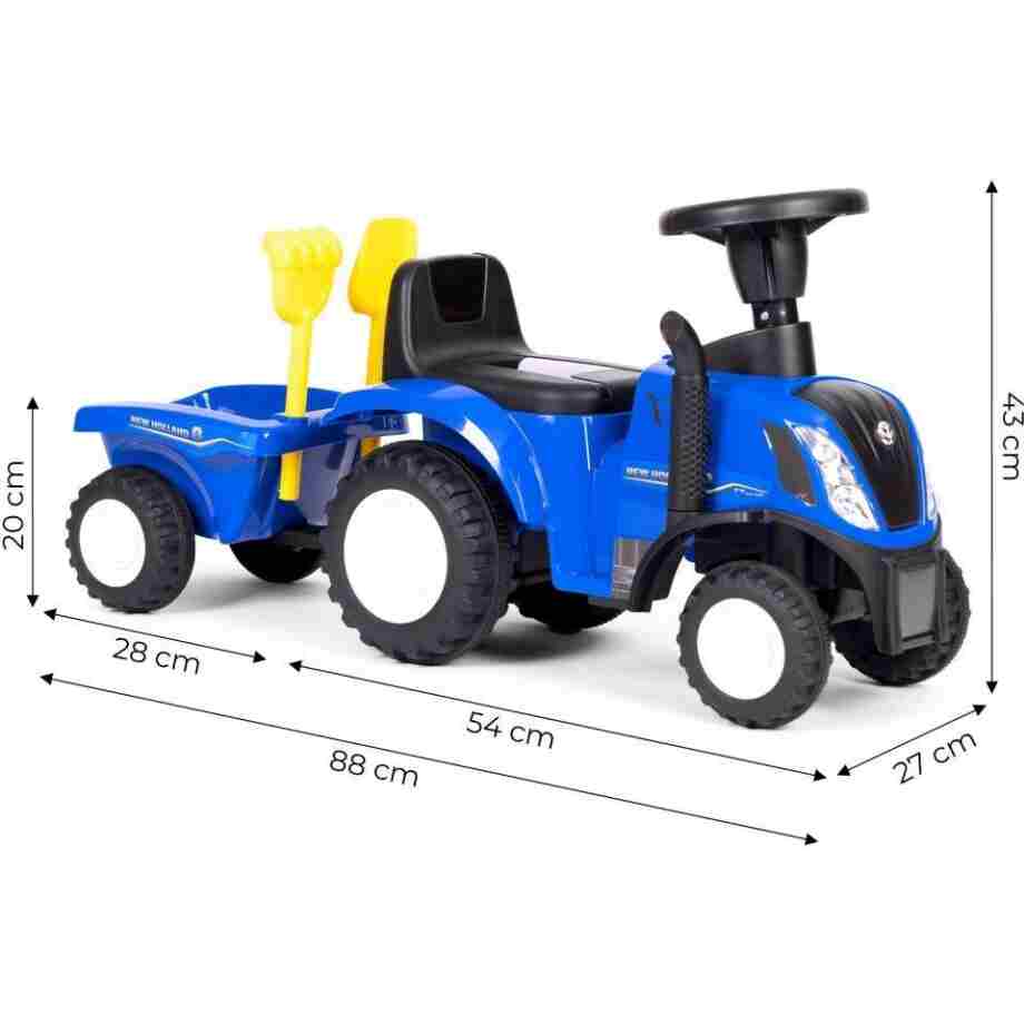 traktor sa prikolicom blue ecotoys za decu tekstura materijala