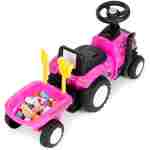traktor sa prikolicom pink ecotoys za devojčice zadnja strana