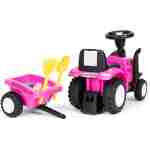 traktor sa prikolicom pink ecotoys za devojčice tekstura materijala