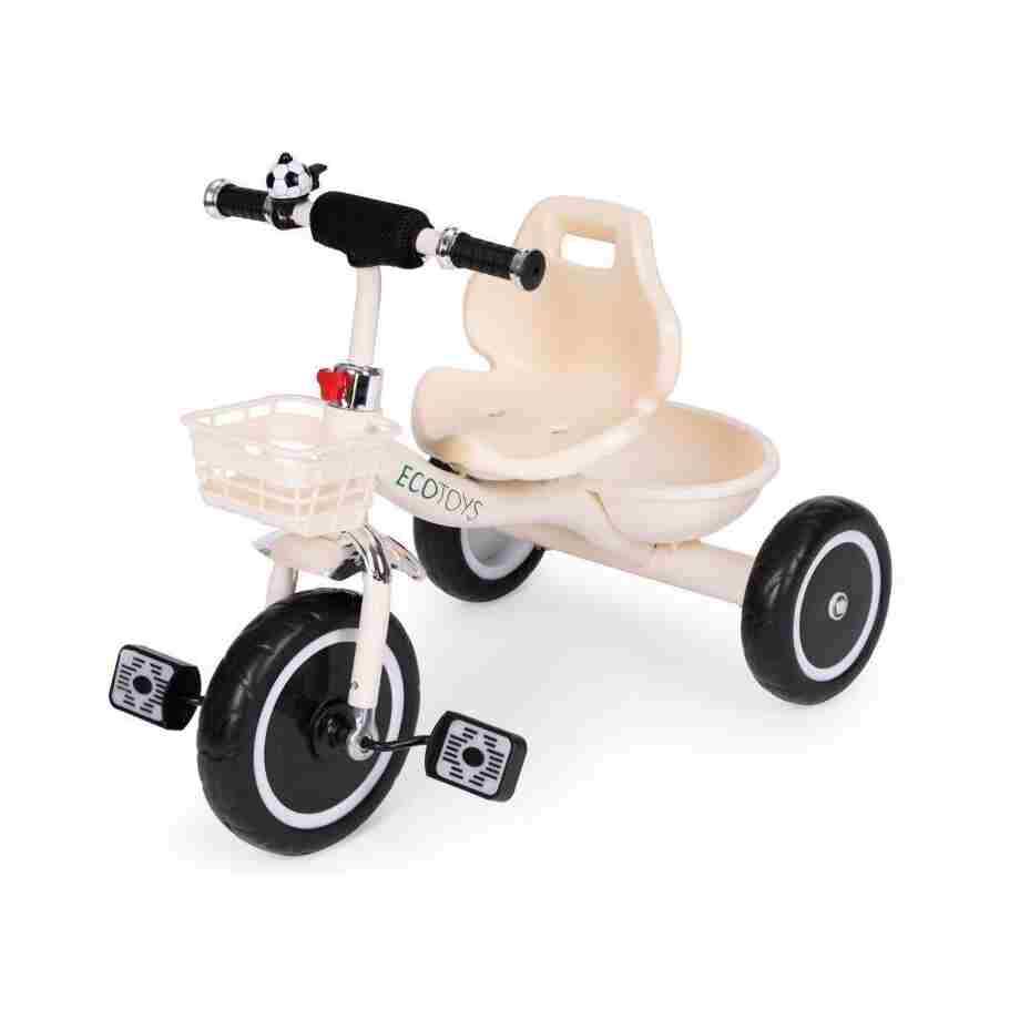 tricikl sa neklizajućim rukohvatima bež boje za decu bliži prikaz