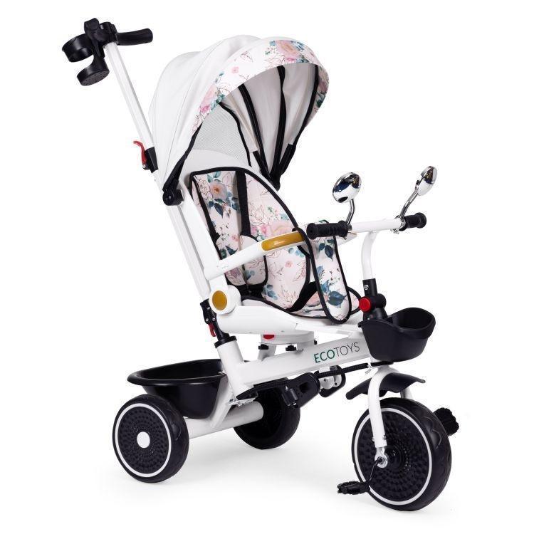 tricikl za decu sa rotirajućim sedištem white, ECOTOYS bliži prikaz
