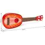 ukulele gitara za decu jagoda u šarenoj boji zadnja strana