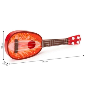 UKULELE GITARA ZA DECU JAGODA ukulele gitara za decu jagoda u šarenoj boji zadnja strana
