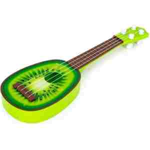 ukulele gitara za decu Kivi u zelenoj boji pogled sa strane