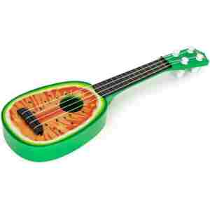 UKULELE GITARA ZA DECU LUBENICA ukulele gitara za decu lubenica šarena pogled sa strane