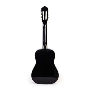VELIKA DRVENA GITARA ZA DECU CRNA velika drvena gitara za decu crna od drveta pogled sa strane