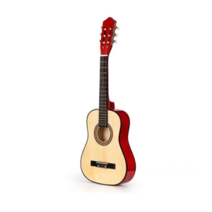 VELIKA DRVENA GITARA ZA DECU CRVENA velika drvena gitara za decu crvena bliži prikaz