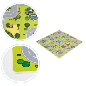 Velika podloga za igru EVA FOAM City 90.5x90.5 cm 21 deo ECOTOYS velika podloga za igru EVA FOAM City 90.5x90.5 cm bliži prikaz
