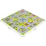 velika podloga za igru EVA FOAM City 90.5x90.5 cm pogled sa strane