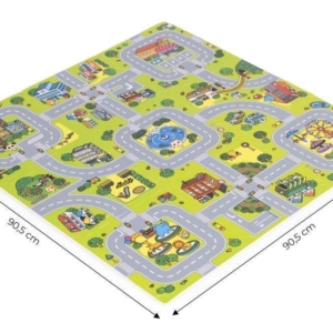 Velika podloga za igru EVA FOAM City 90.5x90.5 cm 21 deo ECOTOYS velika podloga za igru EVA FOAM City 90.5x90.5 cm pogled sa strane