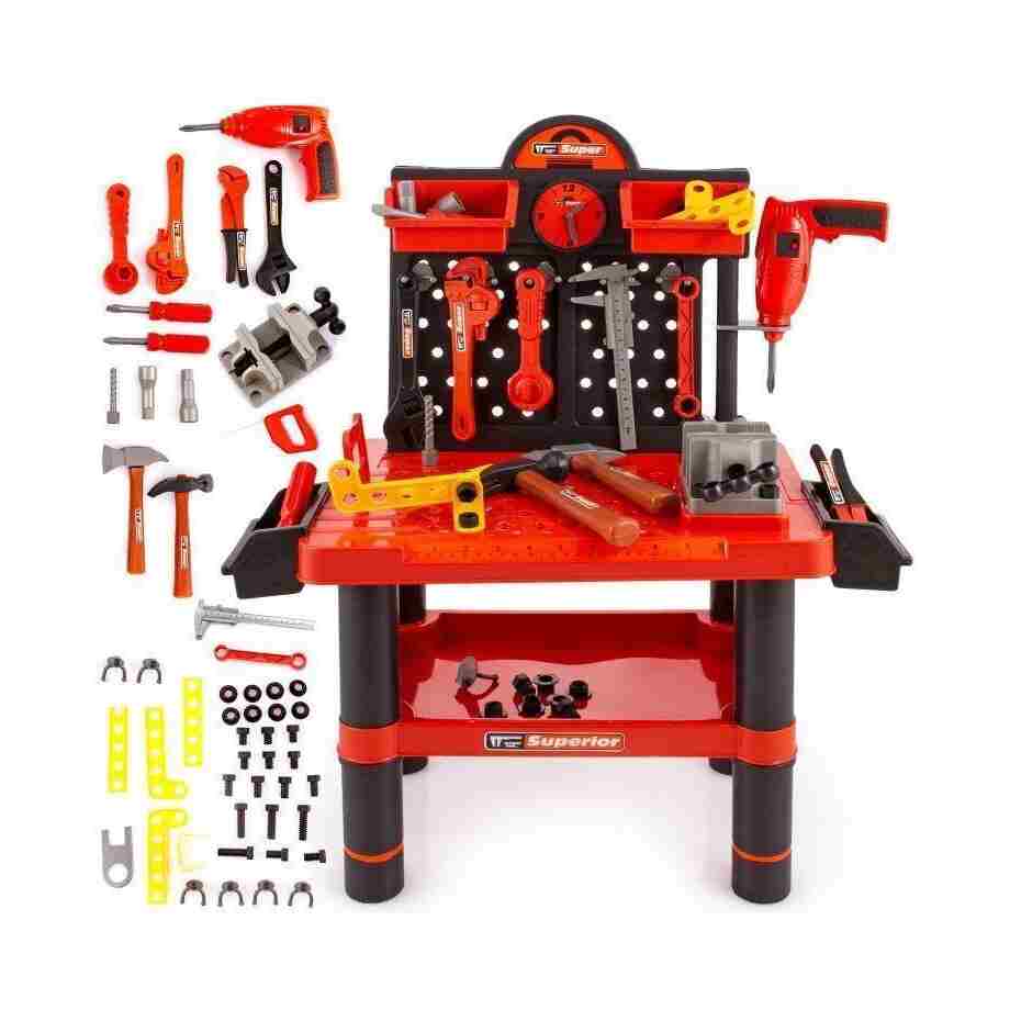 velika radionica sa alatom za decu superior ecotoys detalj