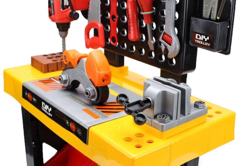 Velika radionica Tool & Brains, 39 delova ECOTOYS velika radionica tool & brains igračka razne boje pogled sa strane