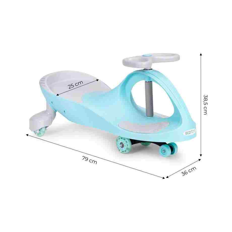 wiggle guralica za decu sa led točkovima plava boja tekstura materijala