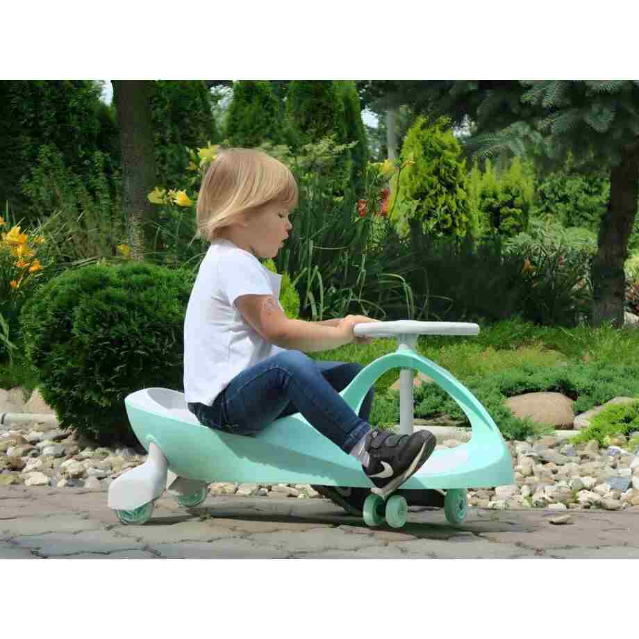 wiggle guralica za decu sa led točkovima zelena boja bliži prikaz