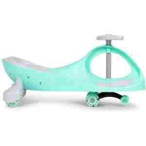 WIGGLE GURALICA ZA DECU LED TOČKOVI GREEN ECOTOYS wiggle guralica za decu sa led točkovima zelena boja pogled sa strane