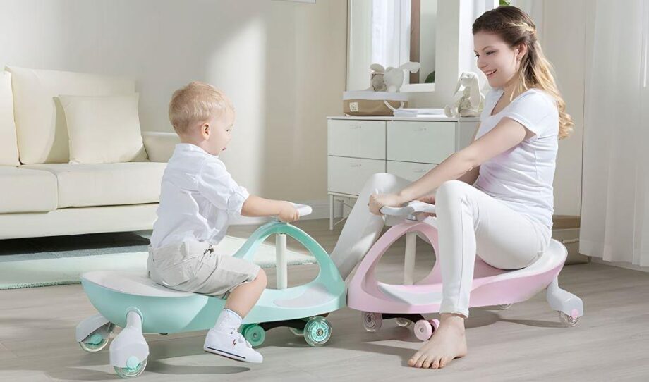 wiggle guralica za decu pink sa led točkovima zadnja strana