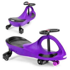 WIGGLE GURALICA ZA DECU LED TOČKOVI PURLE ECOTOYS wiggle guralica za decu ljubičasta sa led točkovima pogled sa strane