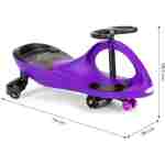 WIGGLE GURALICA ZA DECU LED TOČKOVI PURLE ECOTOYS wiggle guralica za decu ljubičasta sa led točkovima zadnja strana