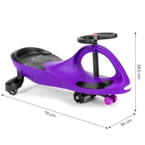 WIGGLE GURALICA ZA DECU LED TOČKOVI PURLE ECOTOYS wiggle guralica za decu ljubičasta sa led točkovima zadnja strana