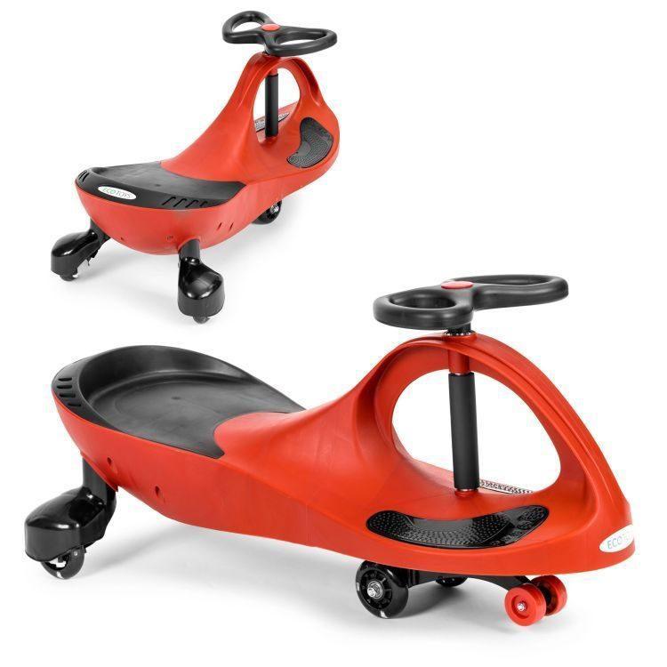 guralica za decu sa led točkovima crvena