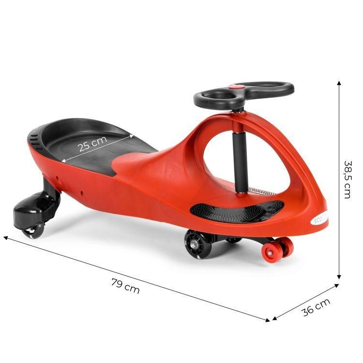 guralica za decu sa led točkovima crvena tekstura materijala