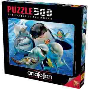 puzzle 500 elemenata u kutiji dimenzija 26x24x4cm