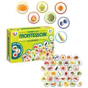 montessori set sa magnetima voće i povrće edukativna igračka
