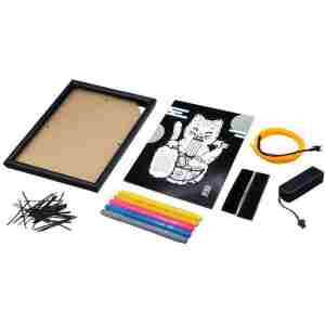 neonska slika set 106654 buki za decu detalj