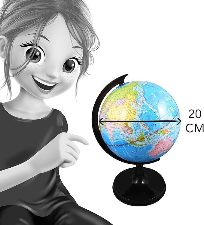 edukativni globus 20cm Buki za decu zadnja strana