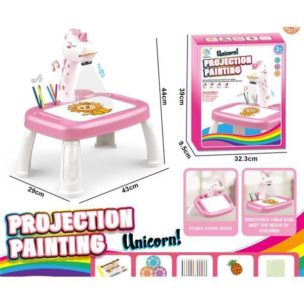 projektor jednorog u roza boji za decu