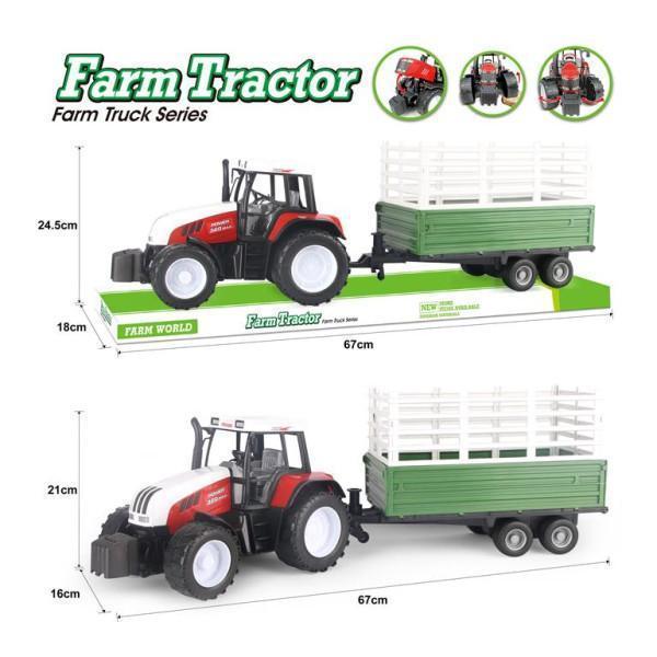 traktor sa prikolicom 855393 plava boja