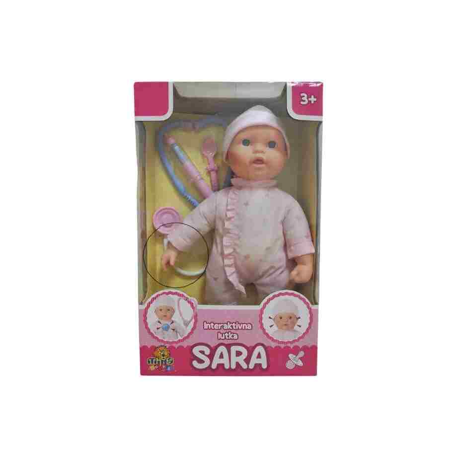 interaktivna lutka beba Sara u roze boji