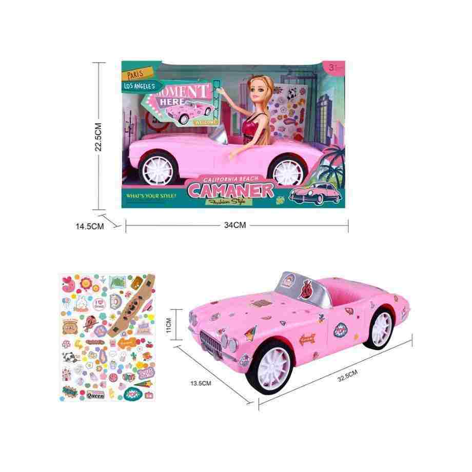 lutka sa autom u šarenim bojama za decu