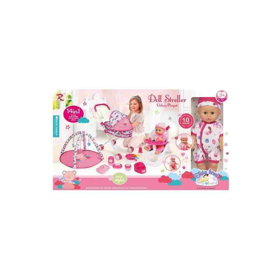 lutka beba sa dodacima za decu uzrasta od 3 godine