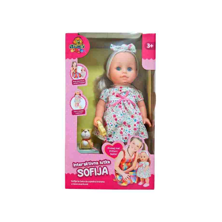 interaktivna lutka beba sofija plava
