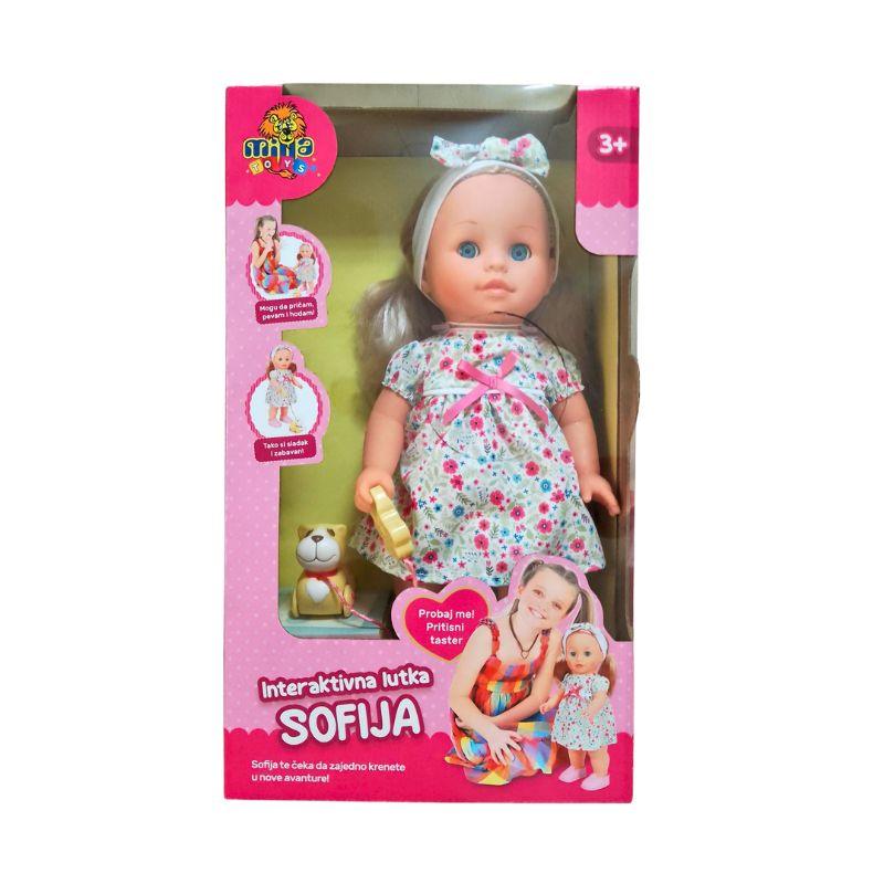 interaktivna lutka beba sofija plava